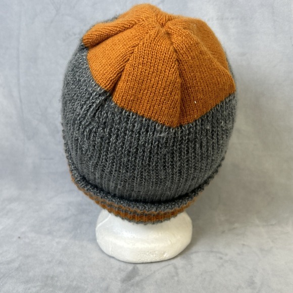Billabong Knit Beanie Skate Surf Biker Punk Gotcha Rusty OP 90s Y2K Gray Orange - Picture 9 of 10
